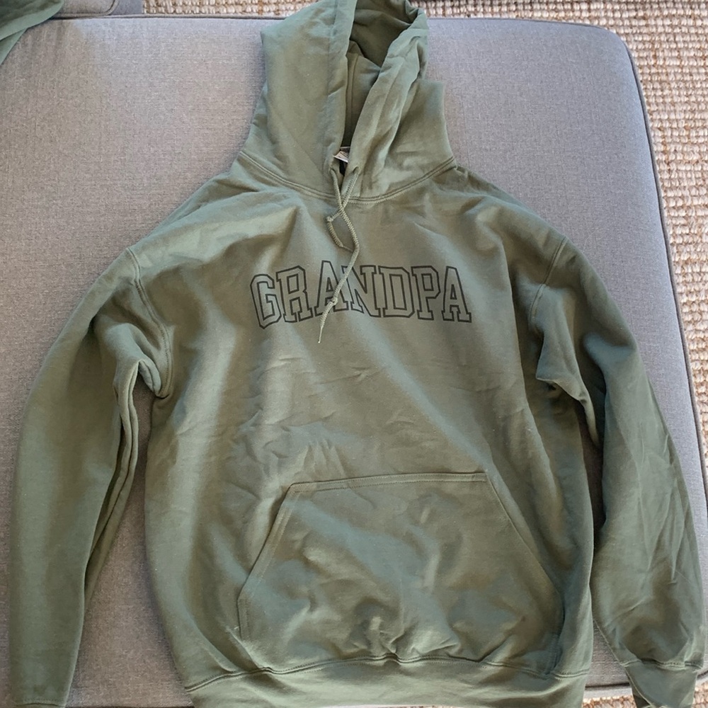 NWT Grandpa Graphic Hoodie Sweatshirt Unisex New With Tags Size L